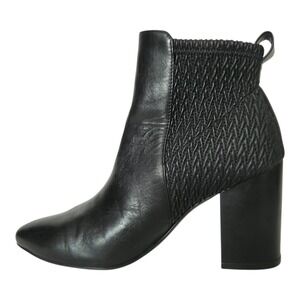 Cole Haan Grand.0S Maggie Ankle Bootie Black Basket Weave Textured Women's Sz 6B